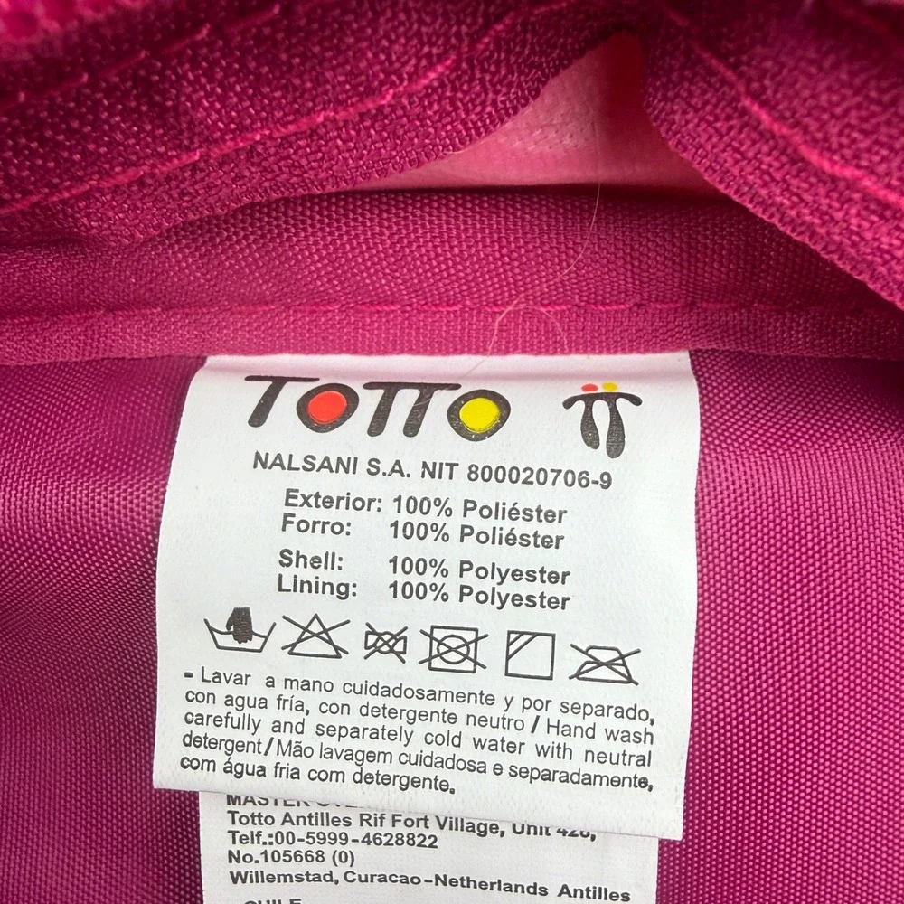Totto Kids Pink Matryoshka Nesting Doll Print Backpack School Bag Travel